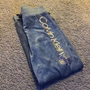 Grey Calvin Klein joggers YOUTH LARGE